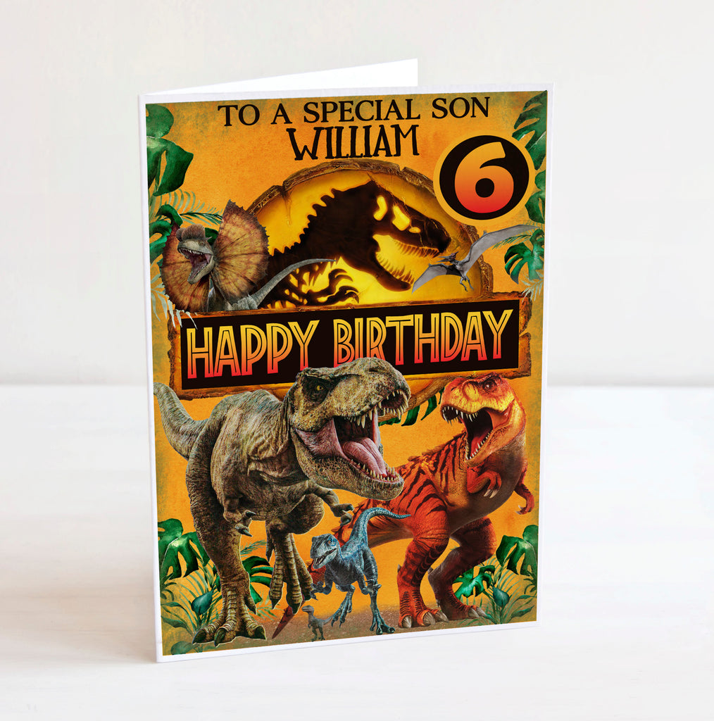 Jurassic Park A5 Birthday Card