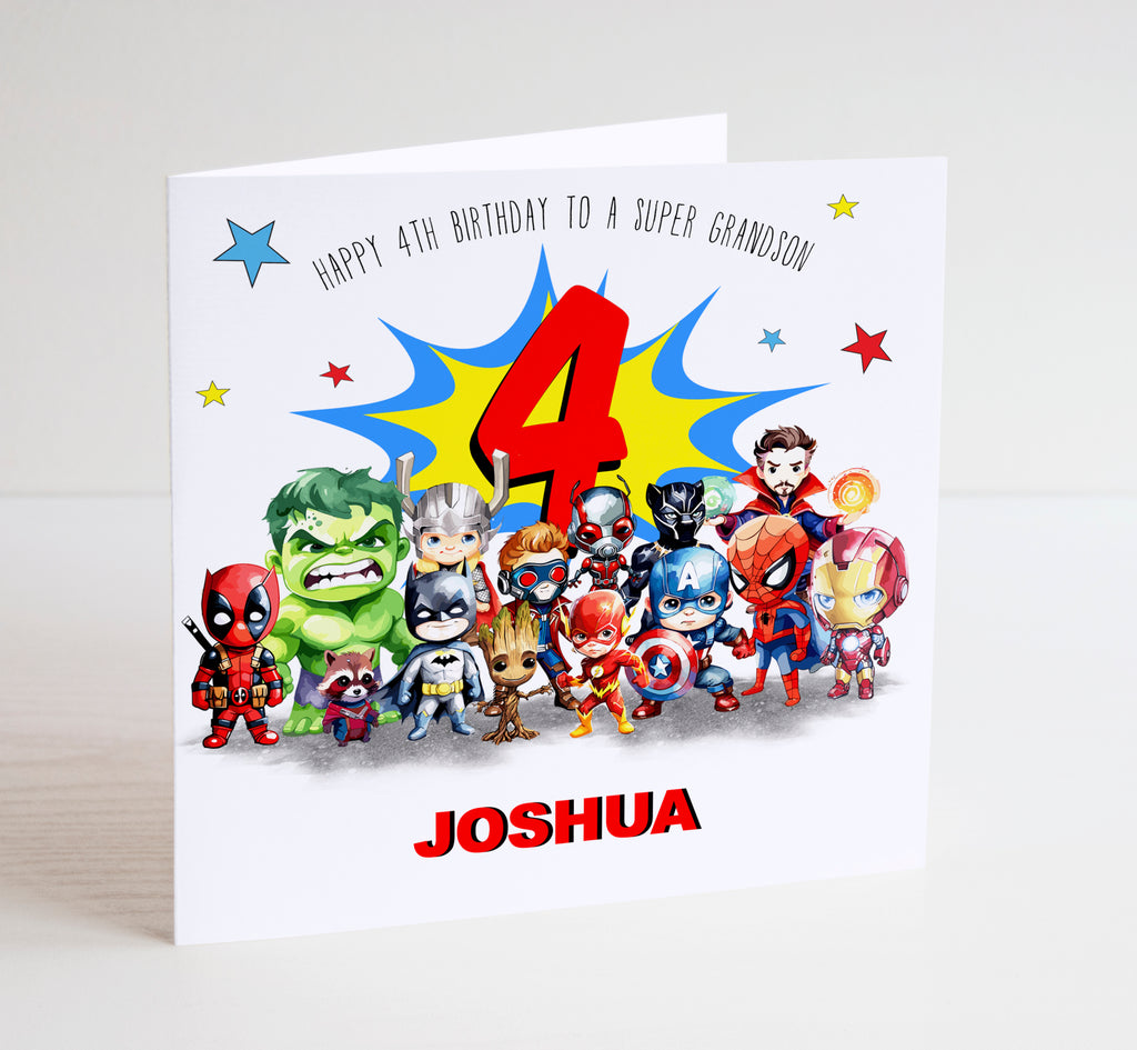 Superhero Birthday Card