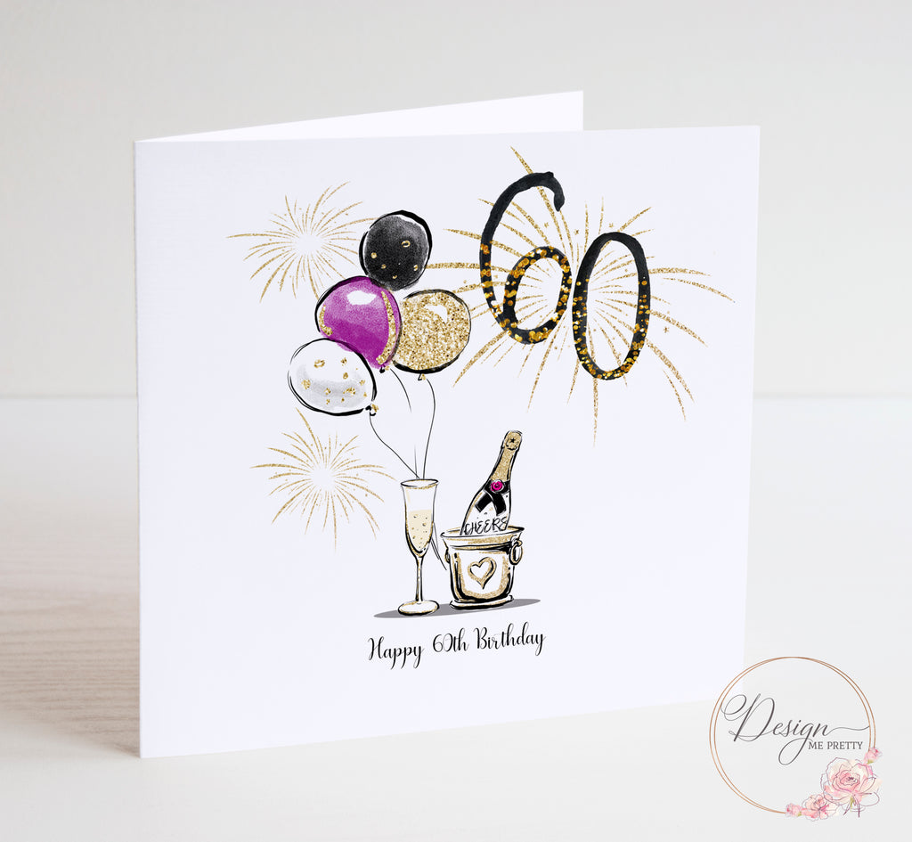 Personalised 60th Birthday Card