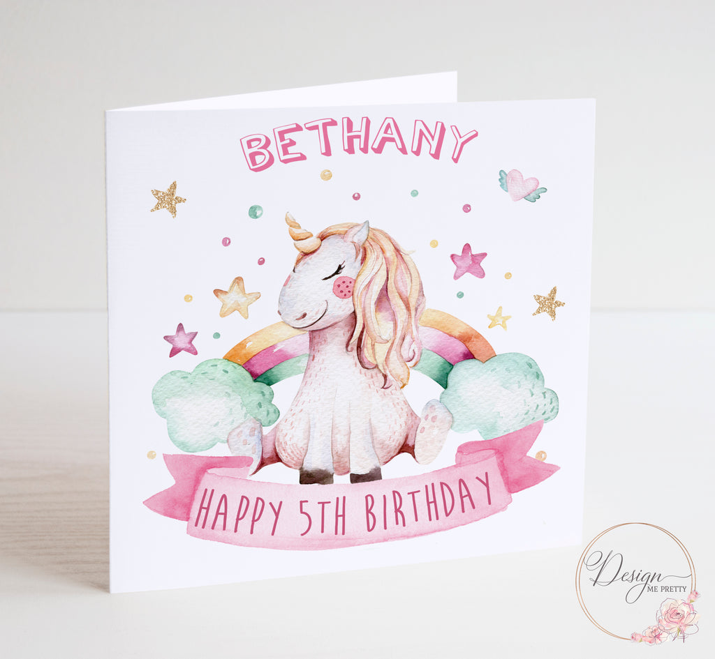 Magical Unicorn Birthday Card