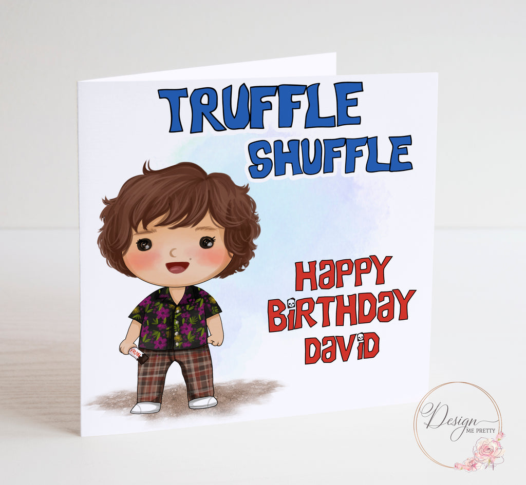 The Goonies Birthday Card - Chunk