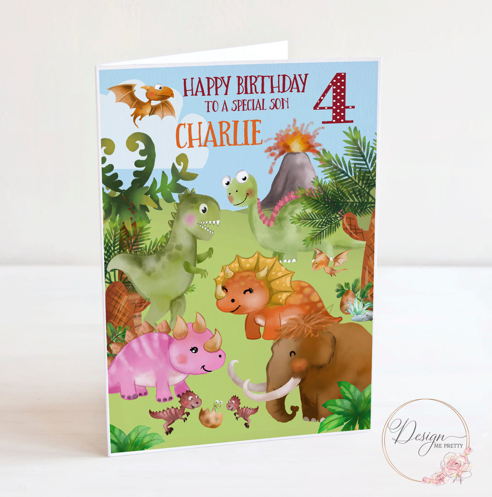 Dinosaur Birthday Card