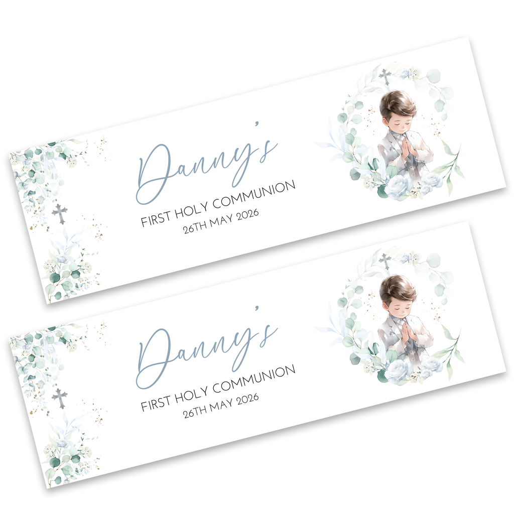 Boys First Holy Communion Banner