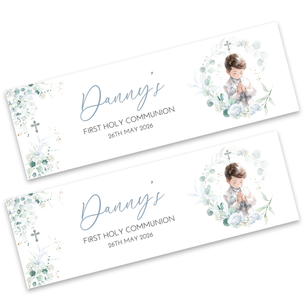Boys First Holy Communion Banner