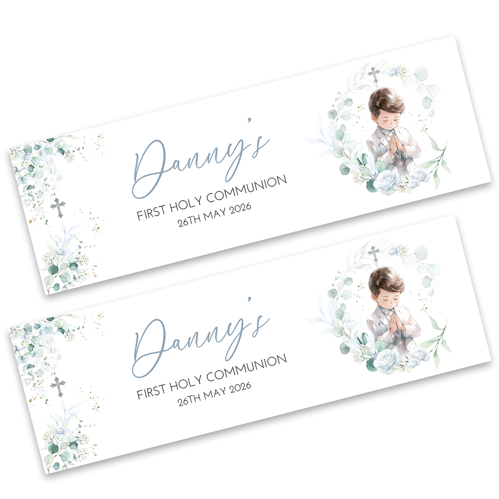 Boys First Holy Communion Banner