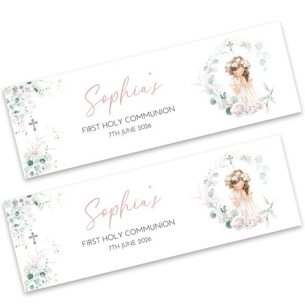 Girls First Holy Communion Banner
