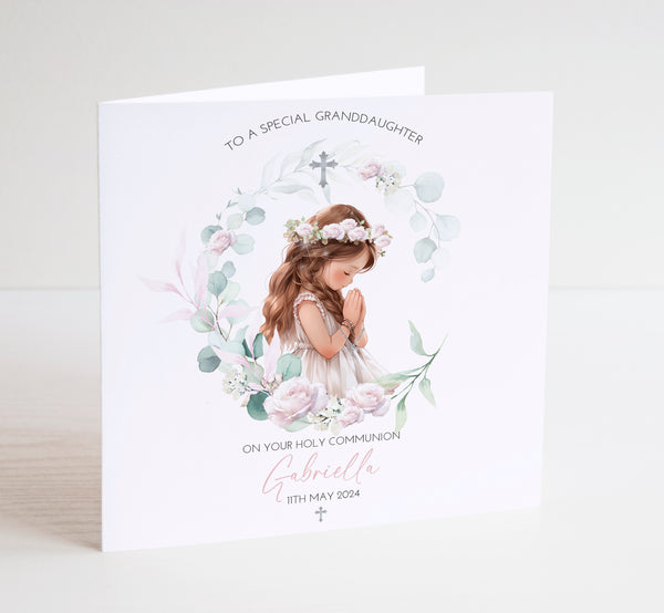 Girls First Holy Communion Card