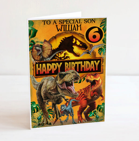 Jurassic Park A5 Birthday Card