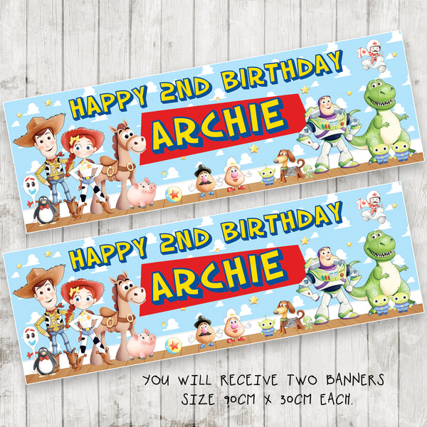 Toy Story Party Banner x 2