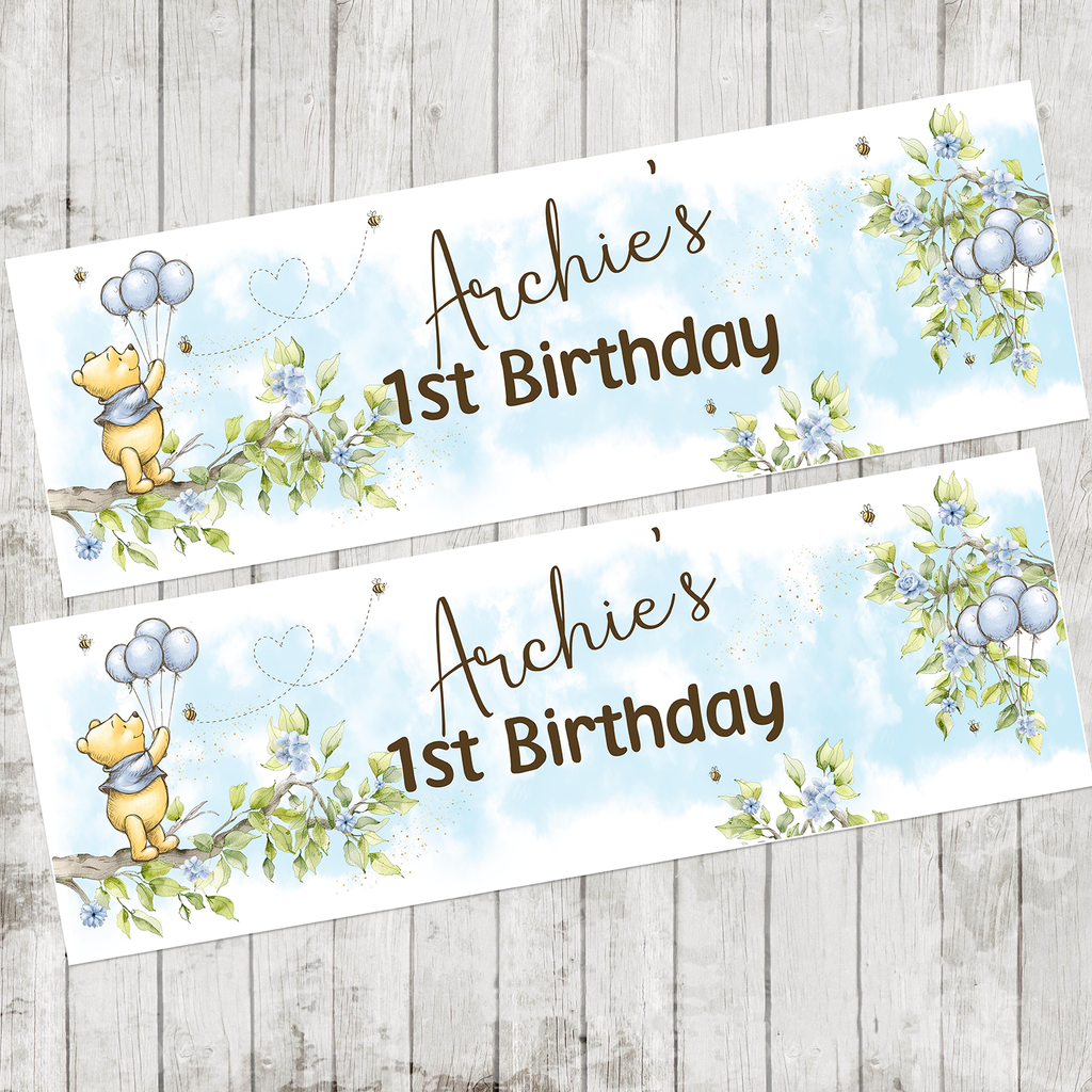 Winnie the Pooh Party Banner x 2