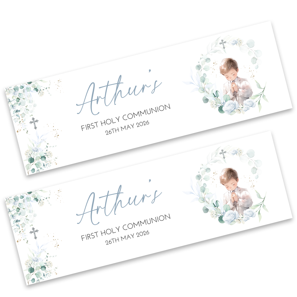 Boys First Holy Communion Banner