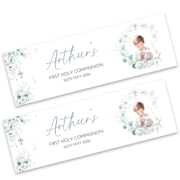 Boys First Holy Communion Banner