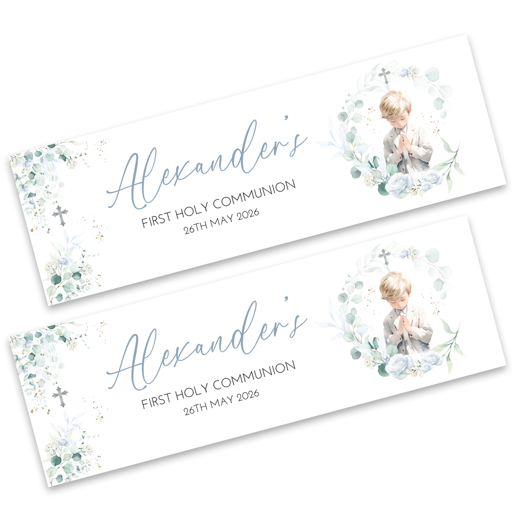 Boys First Holy Communion Banner