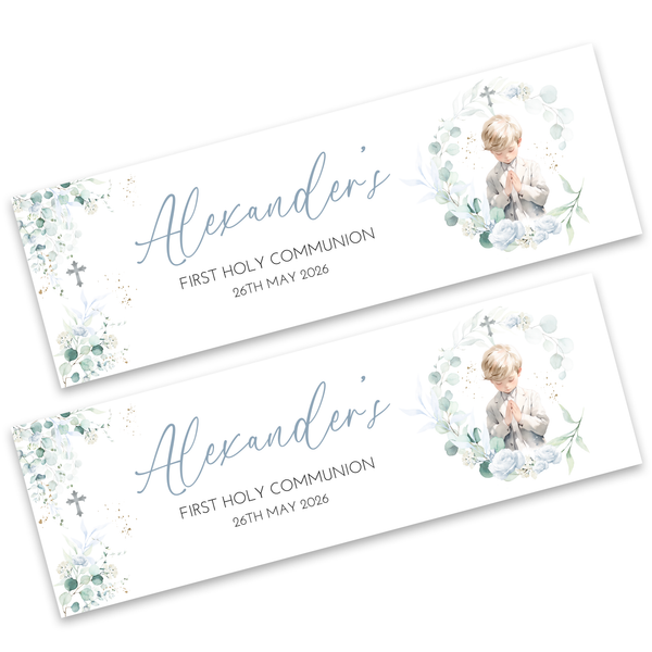 Boys First Holy Communion Banner