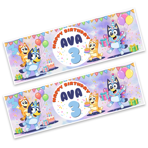 Bluey Party Banner x 2