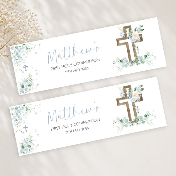 Boys First Holy Communion Banner