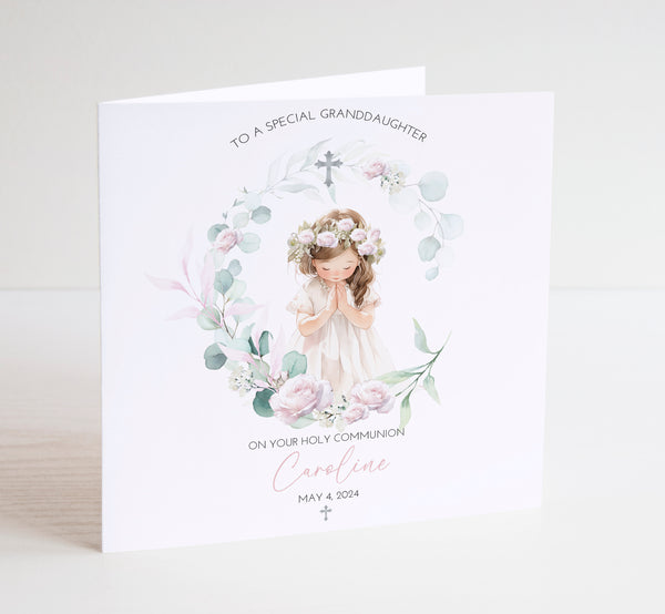 Girls First Holy Communion Card