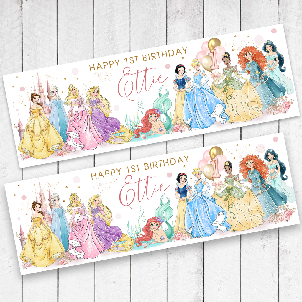 Princess Party Banner x 2