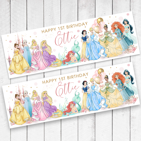 Princess Party Banner x 2