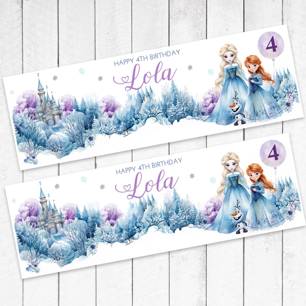 Frozen Party Banner x 2