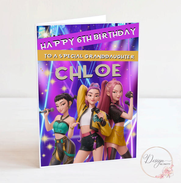 K-Pop inspired Birthday Card