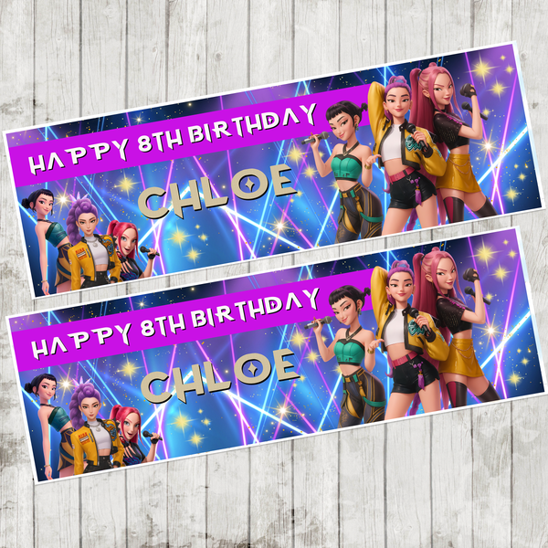 K-Pop Party Banner x 2