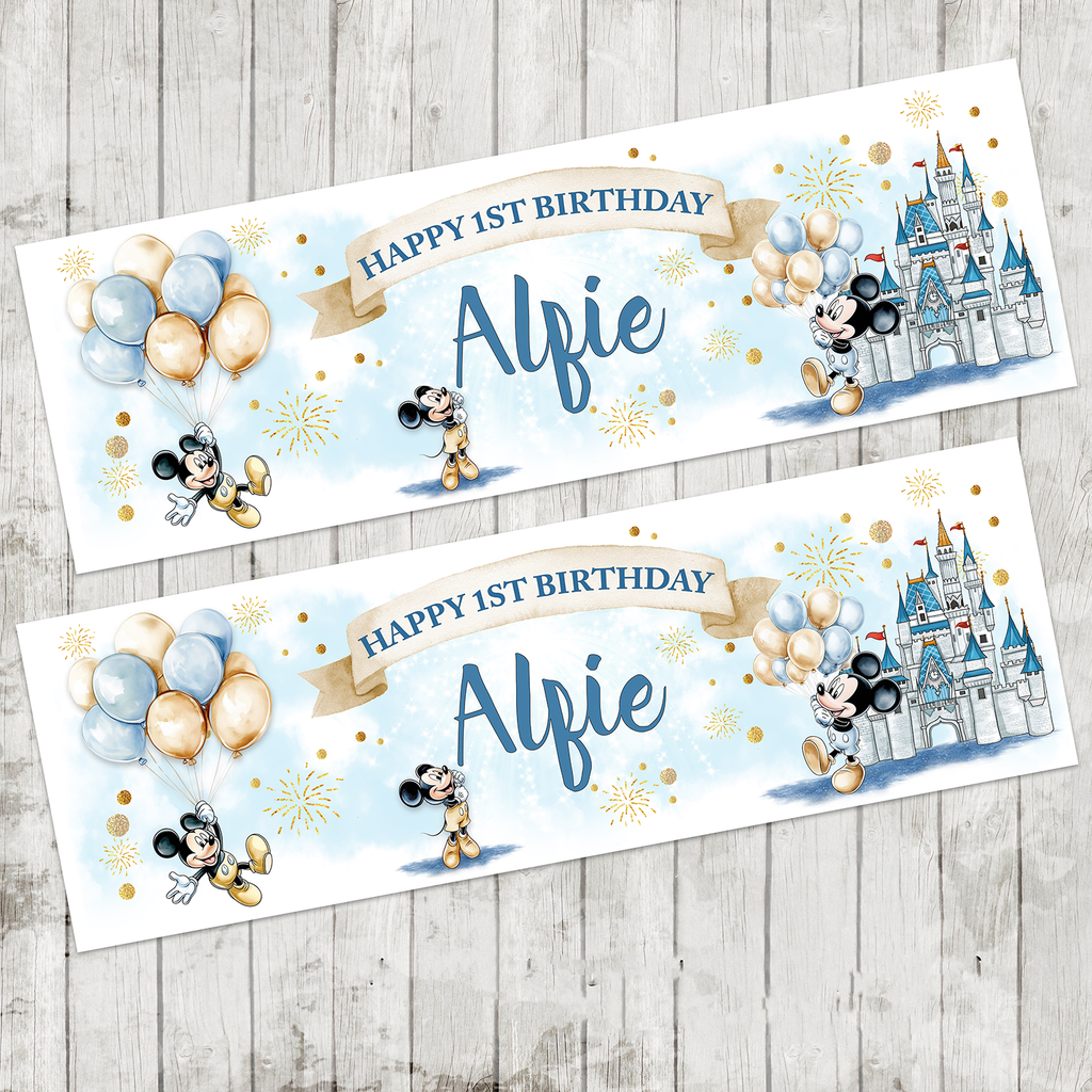 Mickey Mouse Party Banner x 2