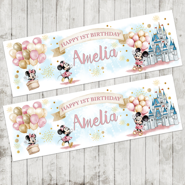 Minnie Mouse Party Banner x 2