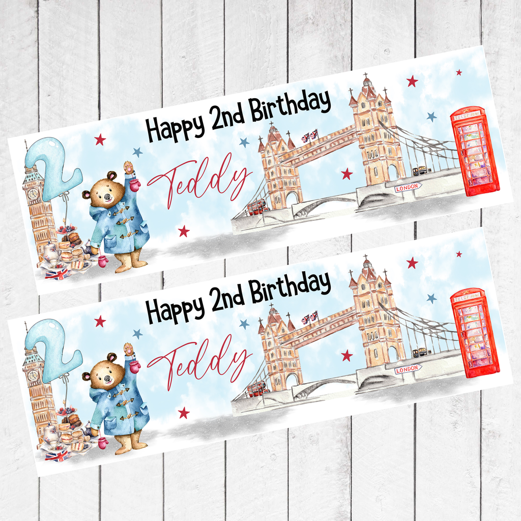 London Bear Party Banner x 2