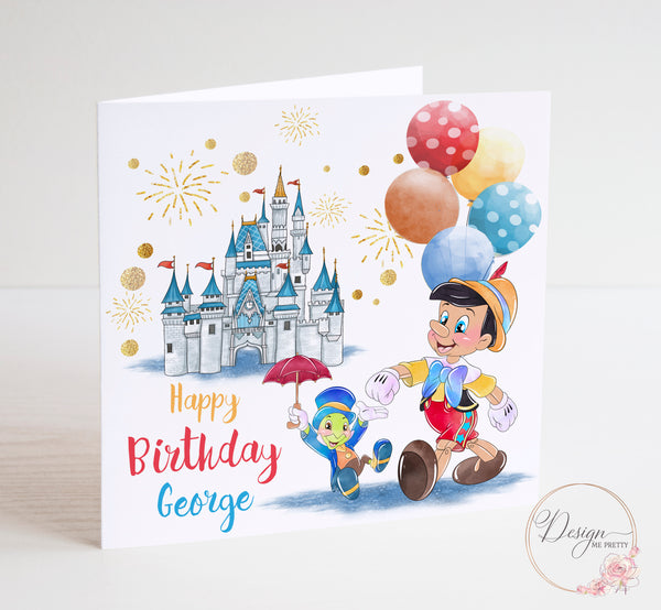 Pinocchio Birthday Card