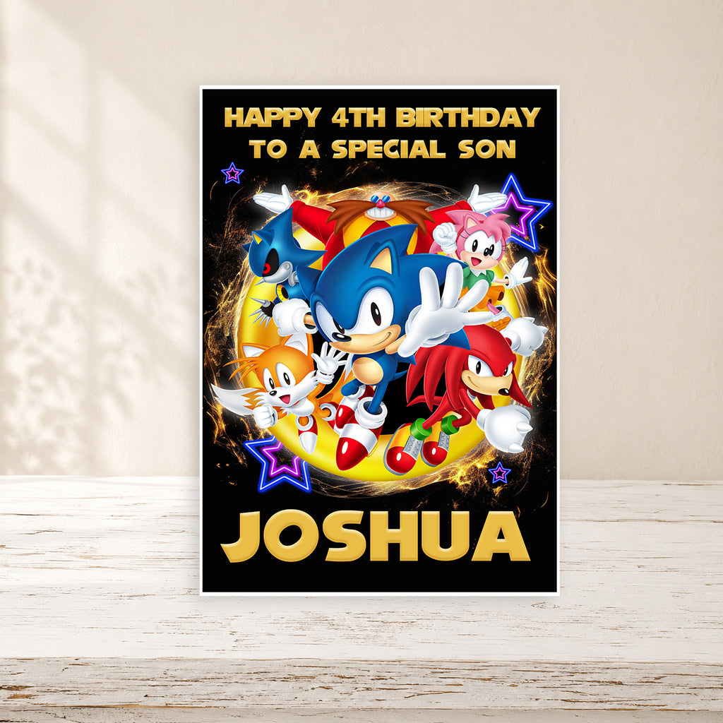 Personalised Game Inspired Birthday Card | Custom Name & Age | Children’s Birthday Greeting Card
