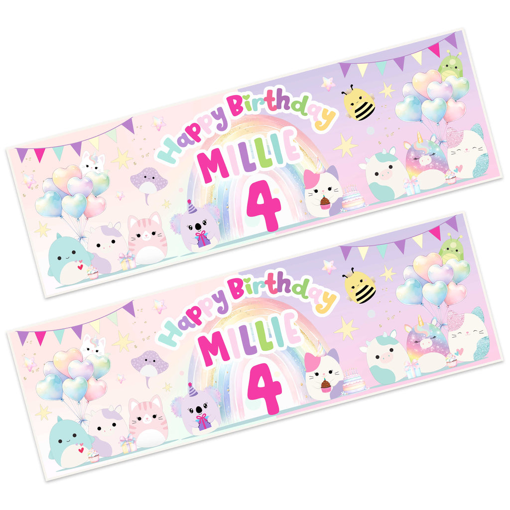 Squishmallows Party Banner x 2