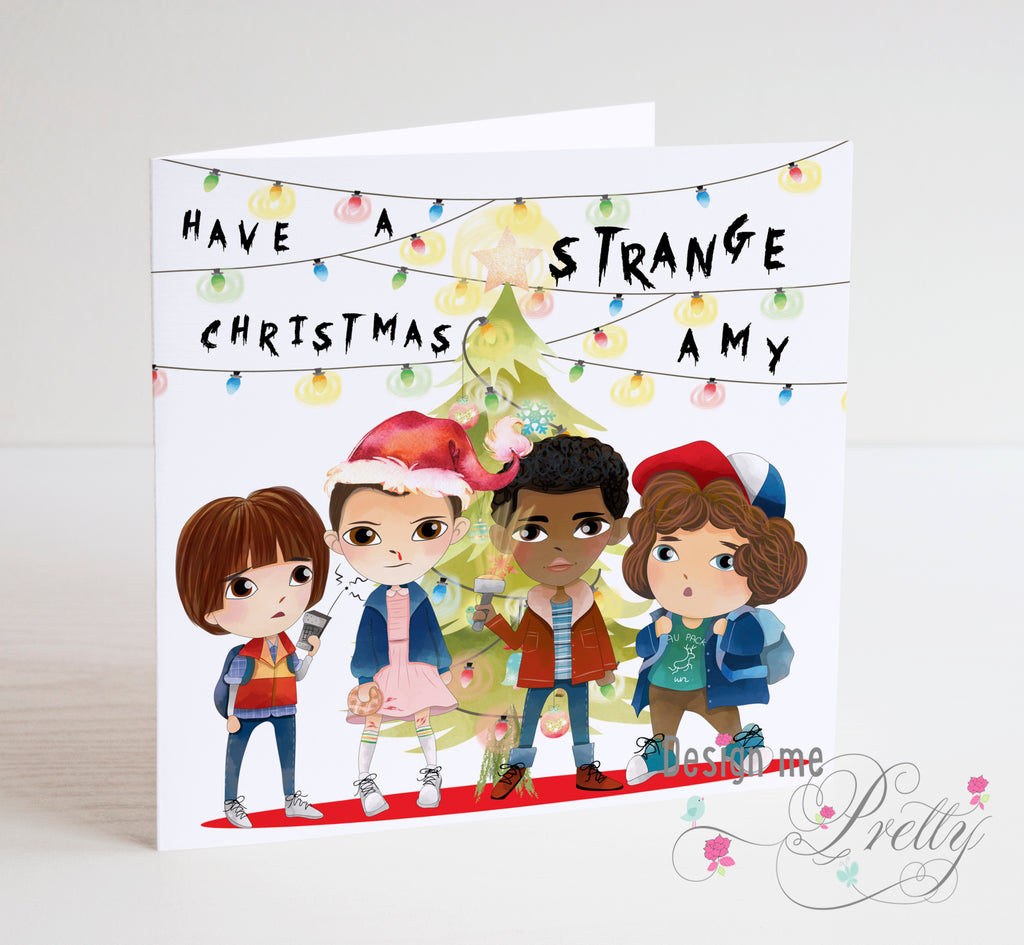 Stranger Things Personalised Christmas Card