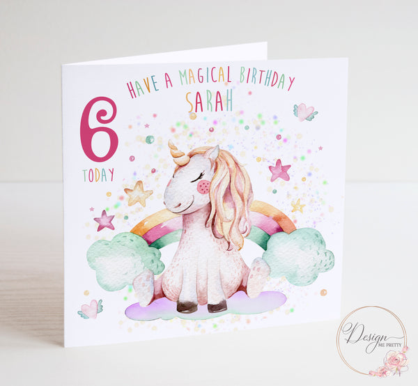 Magical Unicorn Birthday Card
