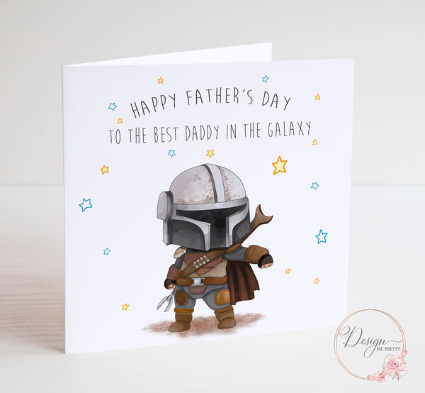 Boba Fett Father's Day Card - Mandalorian