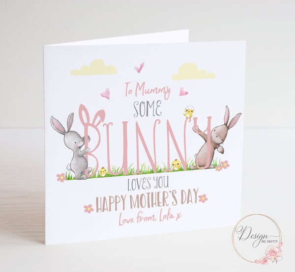Bunny Rabbit Mothers Day Card