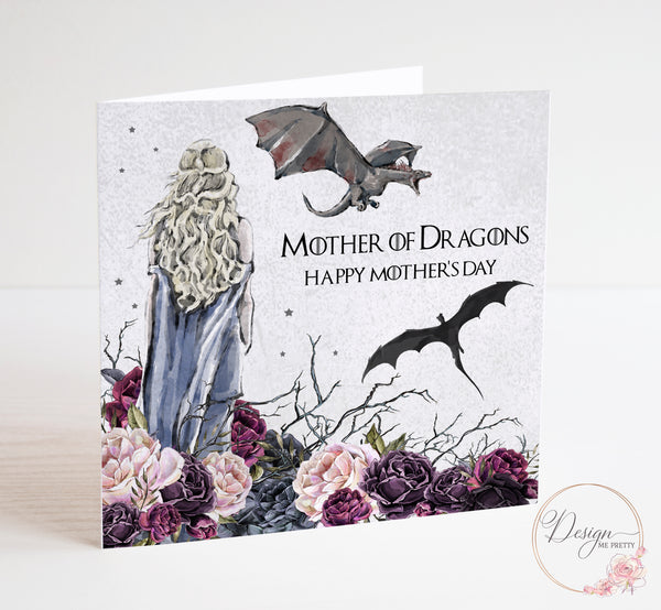 Game of Thrones Mothers Day Card - Mother of Dragons