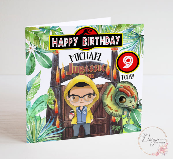 Jurassic Park Birthday Card