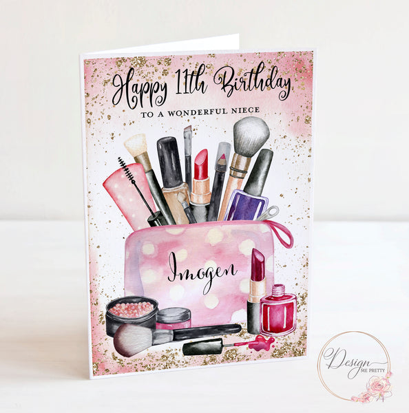 Makeup Birthday Card