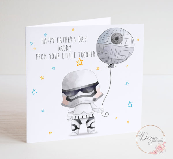 Star Wars Stormtrooper Father's Day Card - Boy